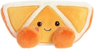 Aurora Palm Pals Tucker Mandarin 5in Soft Toy Orange White