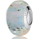 GUAIHAODE Murano Glass Charms for Pandora Bracelets Authentic 925 Sterling Silver Charms for Bracelets Glass Charms fit Pandora Style Bracelet for Women