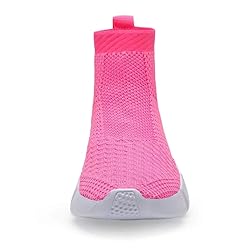 YAVY Girls Pink Sneakers Kids Running Shoes for