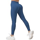 ViKiUiKi Impact Workout Leggings for Women Seamless Yoga Low Waist Leggings Tummy Control Butt Lifting Pants for Gym