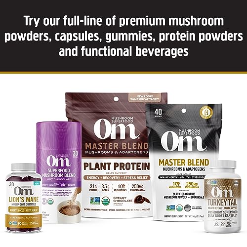 Om Mushroom Superfood Master Blend Mushrooms & Adaptogens, Powder