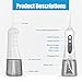 Openuye Water flosser, Cordless Water flosser,Oral Irrigator,3-Mode USB Rechargeable Water Dental Flosser,IPX7 Waterproof High Frequency Pulsed Water Column Flosser with 4 Jet Tips