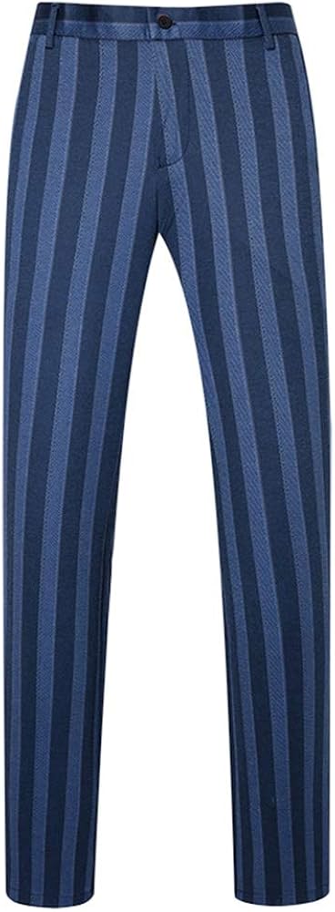 Mens 3 Piece Suit Formal Pinstripe Slim Fit Notched Lapel Dress Blazer Vest Trousers Set at  Men’s Clothing store