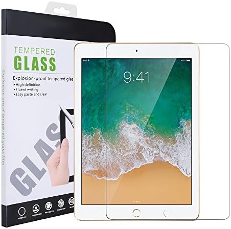 iPad 2 3 4 Screen Protector Glass, 1 Pack JuBlack Case Friendly iPad 2nd 3rd 4th Generation Screen Cover Clear Tempered Glass Screen Protector Film for Apple iPad 2 iPad 3 iPad 4 (Oldest iPad Models)
