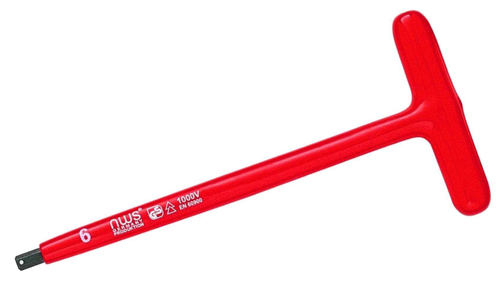 NWS 2019-8-160 T-Handle Screwdriver, Red