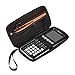 Faylapa Carrying Case Storage Travel Bag for Graphing Calculator Texas Instruments TI-83 Plus TI-84 Plus CE TI-89 Protective Pouch Black