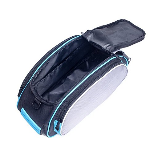 Meanhoo Bicycle Handlebar Rear Seat Trunk Bag Handbag Pannier Bicycle Pack Accessories Outdoor Activity - Blue