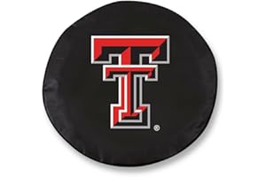 HOLLAND BAR STOOL CO. Holland Bar Stool TCLGTXTechBK-31 1/4 x 11 Texas Tech Tire Cover-Black