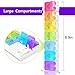 Pill Organizer 7 Day AM PM, Large Weekly Pill Case，2 Times a Day Pill Box, Weekly Travel Pill Planner, BPA Free Medication Supplement Vitamin Fish Oil Twice-a-Day Container, Daily AM PM