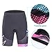 Beroy Women's Bike Shorts with 3D Padded Pocket, UPF 50+(S Pink)