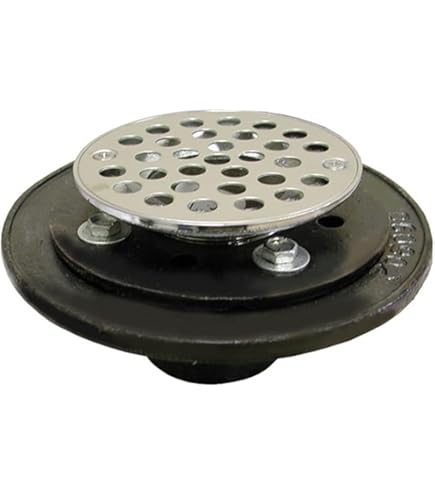 Jones Stephens D60205 2 No-Hub Cast Iron Shower Drain With CP