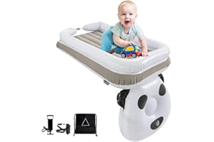 GEMGO Inflatable Airplane Bed for Toddler Travel Baby Travel Airplane Bed | Inflatable Toddler Travel Bed | Infant Airplane Bed | Fits Most Airplane Economy Seats for Convenient Toddler Travel