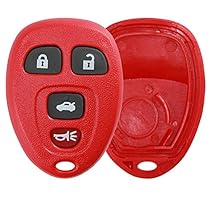 KeylessOption Just the Case Keyless Entry Remote Key Fob Shell-Red