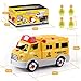 GILOBABY Take Apart Rescue Vehicle with 4 Figures, STEM Toys DIY Car with Drill Tool, Lights and Sounds, 31 Piece, Build Your Own Car for Kids, Gifts for Boys & Girls Age 3+