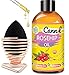 Precious Rosehip Seed Oil Organic Cold Pressed 4fl Oz, Origins Moisturizer For Face, Scar Treatment, Anti Wrinkle - Dilated Black Premium Makeup Sponge and Rose Gold Beauty Blender Holder