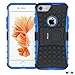 Fetrim case for iPhone 7,Rugged Dual Layer Shockproof TPU Case Protection Cover for Apple iPhone 7/8 with Built-in Stand (Blue)