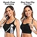 Hands-Free Pumping Bra, Nursing Bra, Wireless, Adjustable Zipper Breastfeeding Bra for Holding Breast Pumps. S-L, M, Black