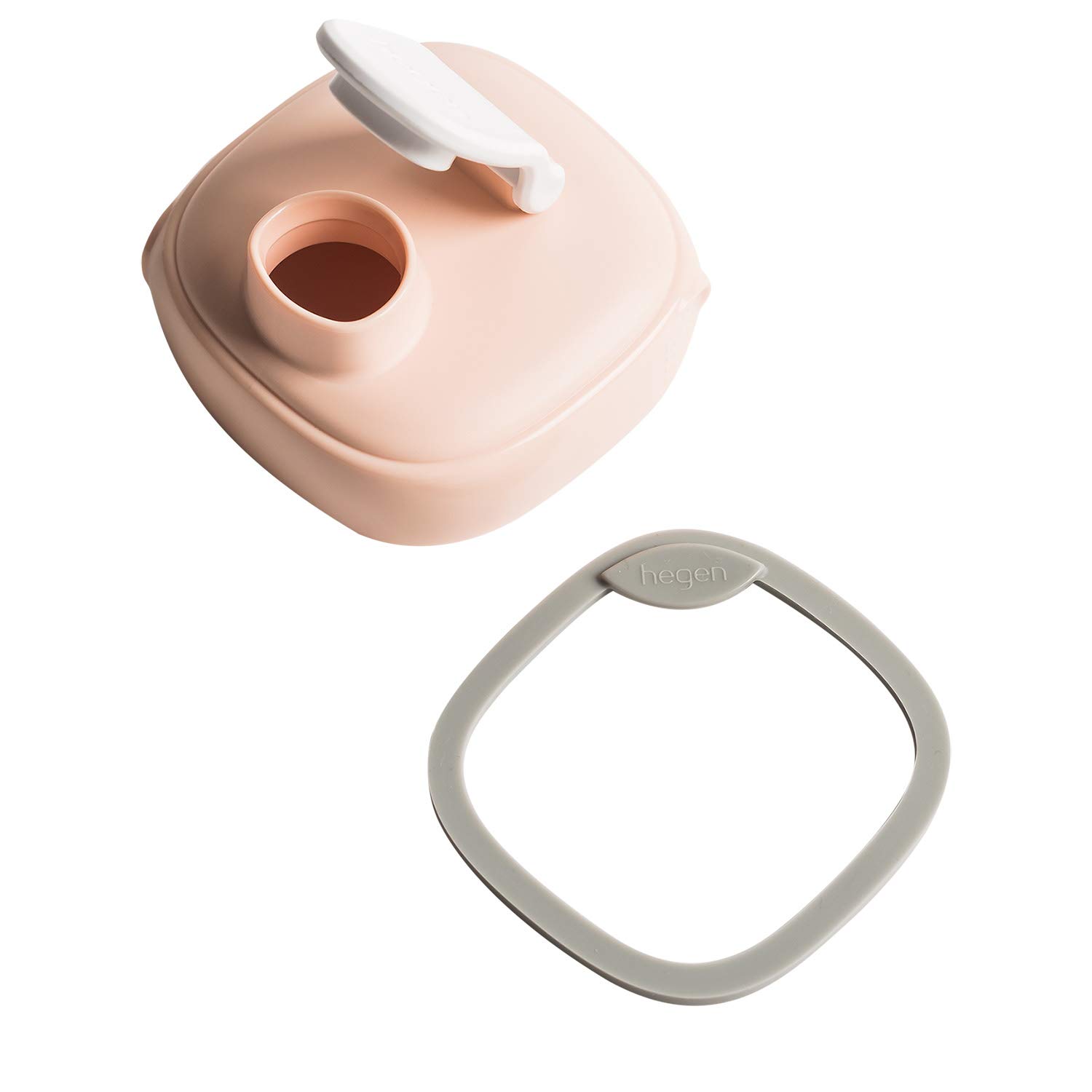 Hegen PCTO Press to Close Twist to Open Drinking Spout Flip Lid for Hegen Bottles (Pink)
