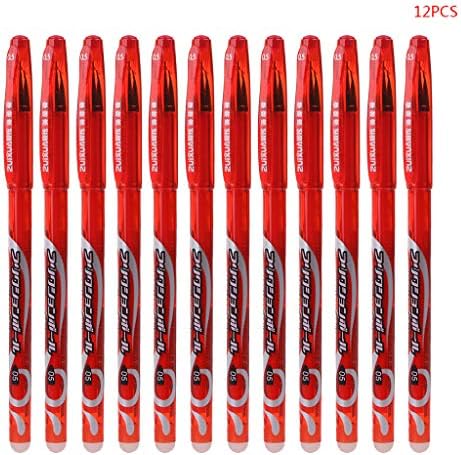 Nysunshine 12pcs 0.5mm Erasable Pen, Red Blue Black Refill Gel Ink Pens Set, School Office Supplies Stationery Student Kids Gift