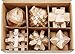 StillCool 3D Jigsaw Puzzles Wooden Classic Cube Genius Puzzle and Brain Teasers, Set of 6 Old China Kongming Luban Jigsaw Lock Educational Toy Gift for Kids