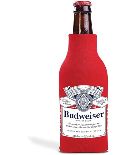 Amazon.com: Budweiser Signature 12 Ounce Can Cooler - Set of 2