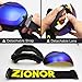 ZIONOR XA Ski Snowboard Snow Goggles for Men Women Anti-fog UV Protection Spherical Dual Lens Design (VLT 18.4% Black Frame Revo Blue Lens)