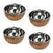 Indian Dinnerware Set Copper Stainless Steel Thali Plate Set, Diameter 12 Inch