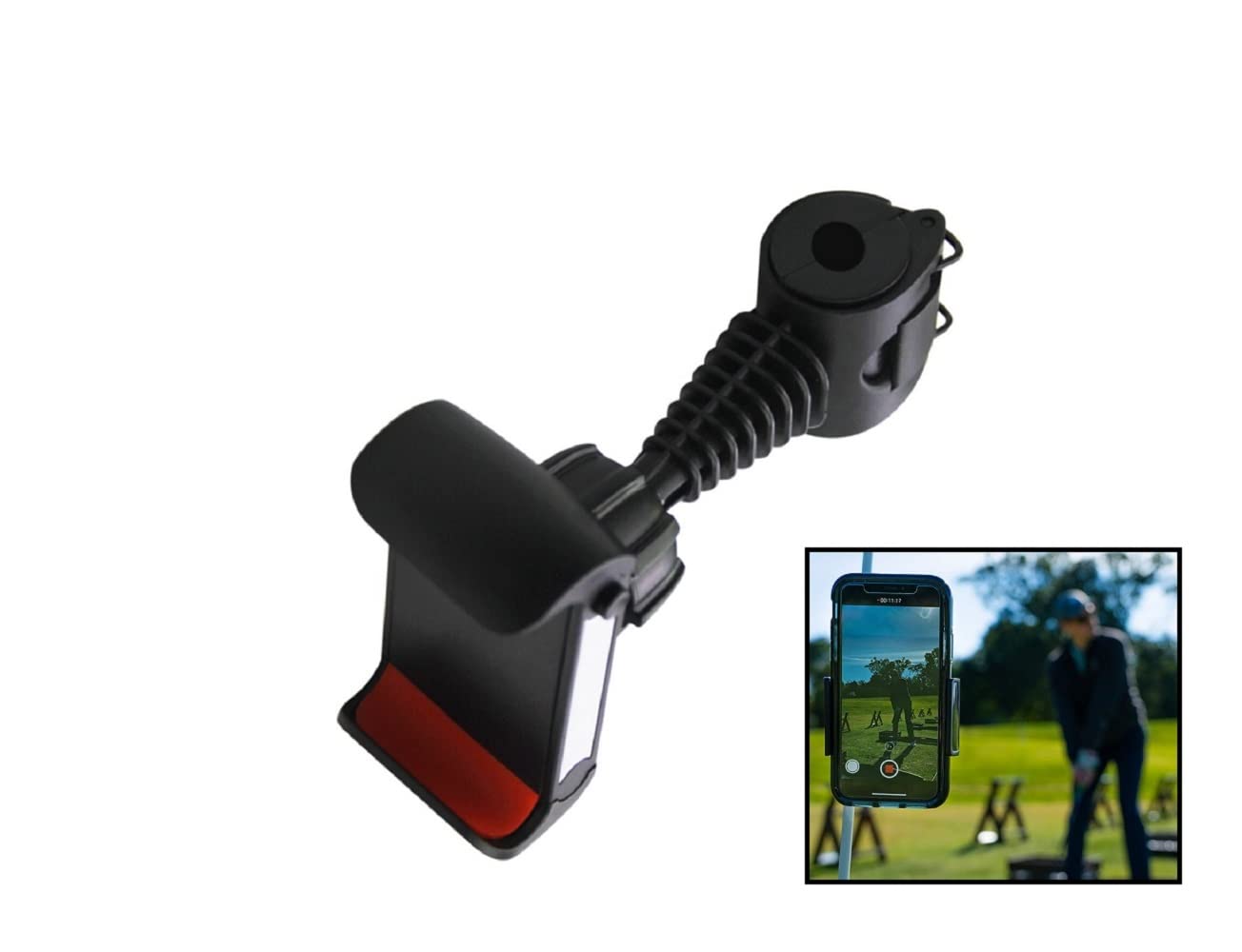 LL-Golf ® Universal Smartphone Holder to film your own Golf Swing/Record Training Aid/suitable for all Smartphones
