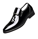 Men's Premium Patent Leather Wedding Oxfords