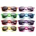 8 Pack Orange Square Adult / Teens Party Sunglasses Bulk Wholesale