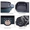 Uten Portable Electric Grill, Electric Barbecue Grill Indoor Hot Pot Chafing Dish, Large Capacity Household Electric…
