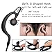 Lsgoodcare 2.5MM 1 Pin G Shape Clip-Ear Ear Hook Earpiece Headset PTT and Mic Compatible for Motorola Talkabout 2 Two Way Radio MH230R MR350R MS350R MT350R Walkie Talkie, Pack of 10