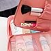 Jiaruo multi-function travel cosmetic bag waterproof Makeup bags (floral pink)