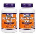 NOW Foods Alpha Lipoic Acid 250 mg, 120 Vcaps (2 Pack)