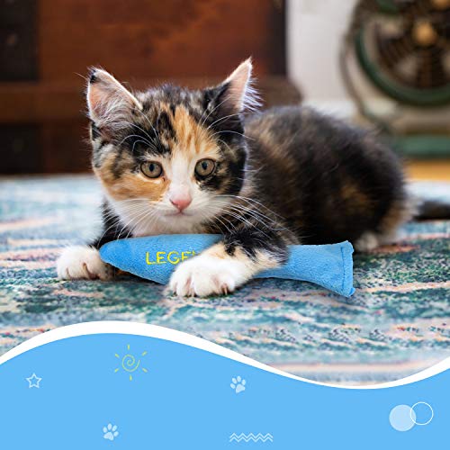 Legendog 4PCS Catnip Toys for Cats, Original 100% Catnip Filled Kitten Toys, Cute Cat Toys Set