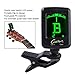 Tuner Digital Clip on Tuner for Guitar Bass Ukulele Violin Chromatic Tuning Large Clear Colorful LCD Display Calibrated Pitch Battery Included Auto Power Off