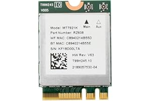 TKOWTB MT7921k Dual Band 2974M Wi-Fi 6 Bluetooth 5.1 Desktop/Laptop Wireless Network Card Supports Windows10 / 11
