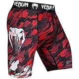 Venum 3149-425 Tecmo Vale Tudo Shorts, Red/White, Large