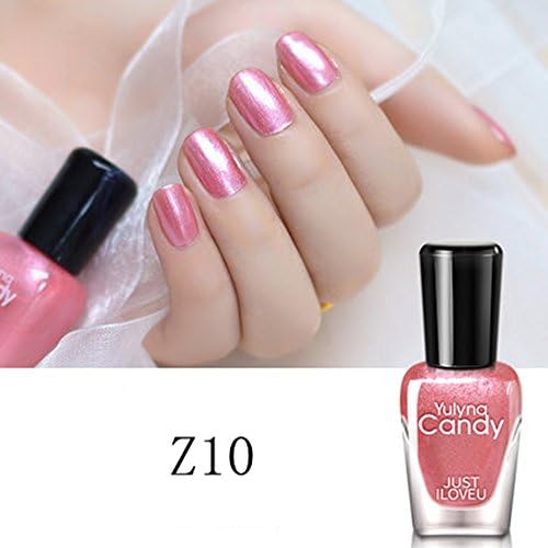 Pearl light Nail Polish Easy Peel off and Quick Dry Natural Non-toxic 7ml/0.25fl (Z10)