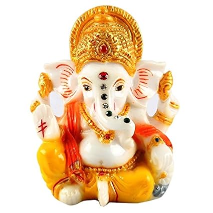 Aica Gifts Lord Ganesha Ganesh Ganpati Car Dashboard Idol Hindu Figurine Showpiece