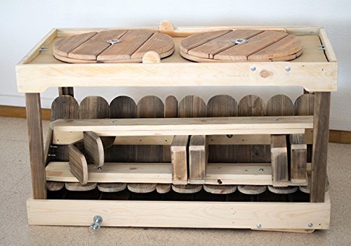 Carrito para eventos (desmontable) con tablas de palets ...