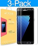 Galaxy Note 7 Screen Protector - [3-PACK] [FULL COVERAGE], Ixir Film Screen Protector {Full HD} for Samsung Galaxy Note 7 Precision Fit - Super Touch Sensitivity - Easy Removal No Residue
