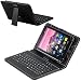 Navitech Black Micro USB Keyboard Case/Cover Compatible with The Dragon Touch X10 10.6 inch Tablet primary