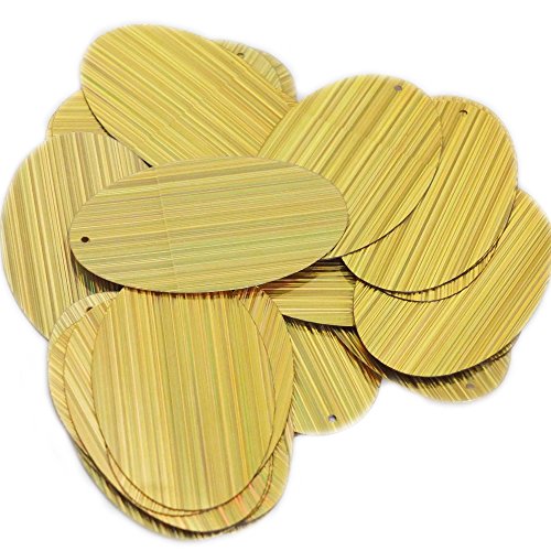 Gold City Lights Reflective Metallic Oval 2