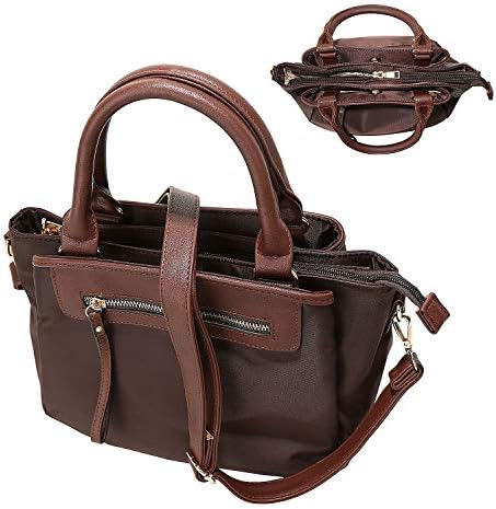 Women Handle Handbags Shoulder Pockets Zipper Purse Satchel Crossbody Nylon Bags