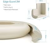 Vicloon Edge Protectors 2 M Foam Safety Strip 4 Corner Cushions Milky White view 2