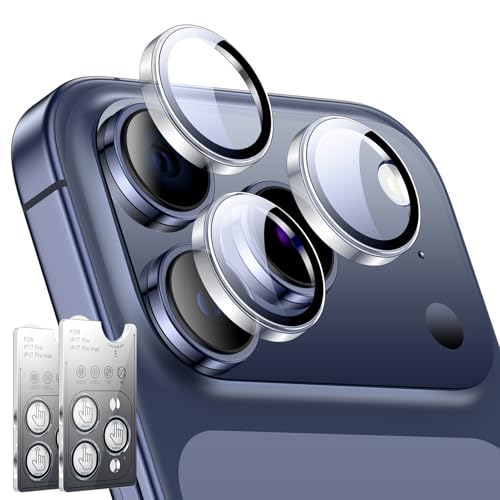 LK 2 Pack for iPhone 17 Pro/17 Pro Max Camera Lens Protector, Clear