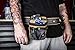Dickies Heavy-Duty Padded Work Belt for Contractors, Double-Tongue Roller Buckle, Adjustable, 5-inch Width, Holds Most Tool Belt Pouches, Grey/Tan