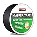 Premium Grade Gaffers Tape, Heavy Duty Non-Reflective Matte No Residue Gaff Main Stage Tape,Electrical Tape,Duct Tape for Photographers,Waterproof Gaffer Tape (2 Inch X 10 Yards, Black)