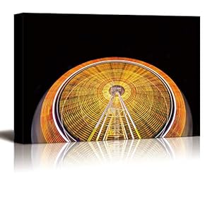 Canvas Prints Home Artwork Decoration Ferris Wheel Canvas Wall Art for Living Room, Bedroom - 12x18 inches
